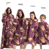 Family Oversize Sherpa Blanket Hoodie