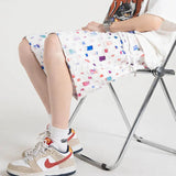 Colorful Plaid Cotton Short
