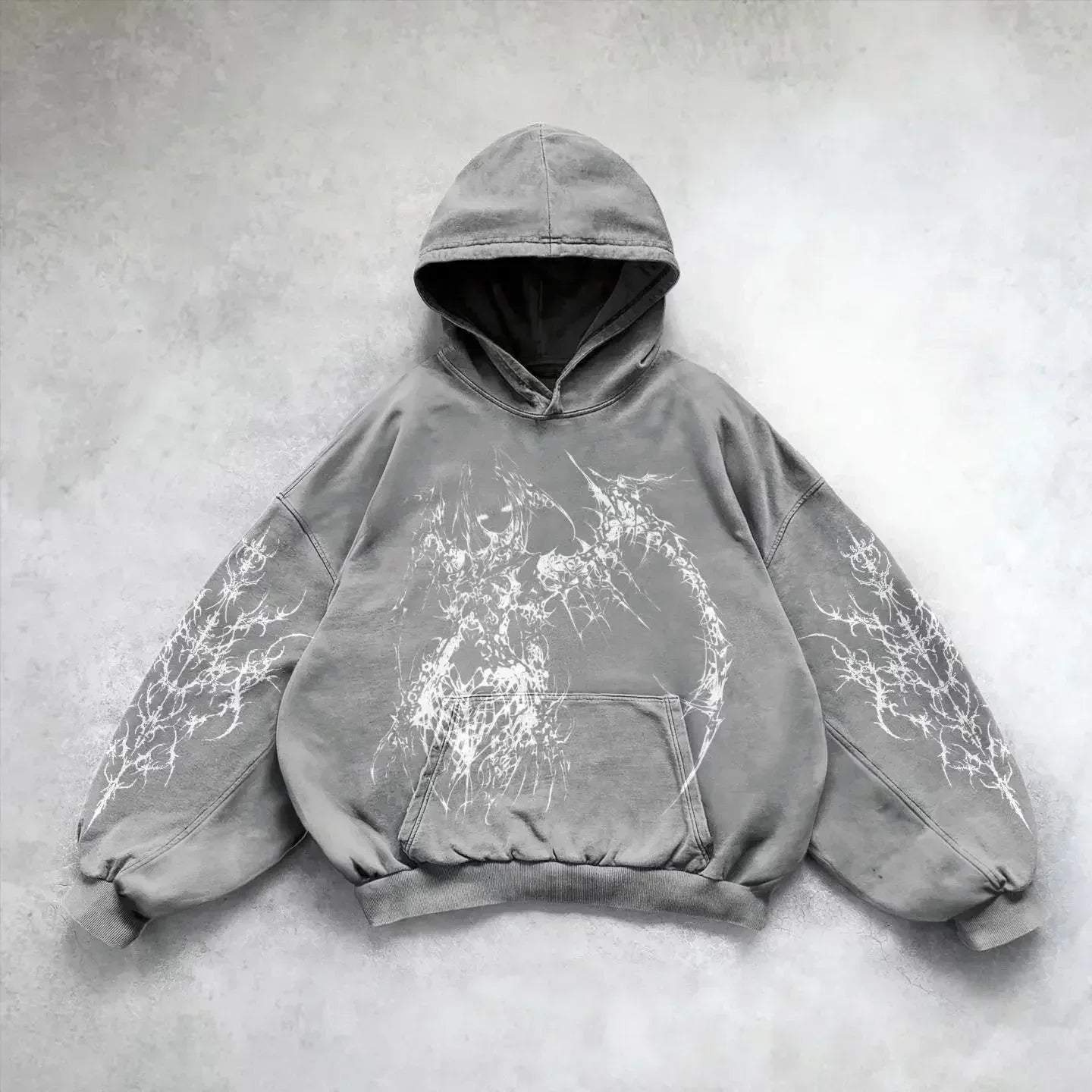Sudadera Oversize Estilo Gótico Retro