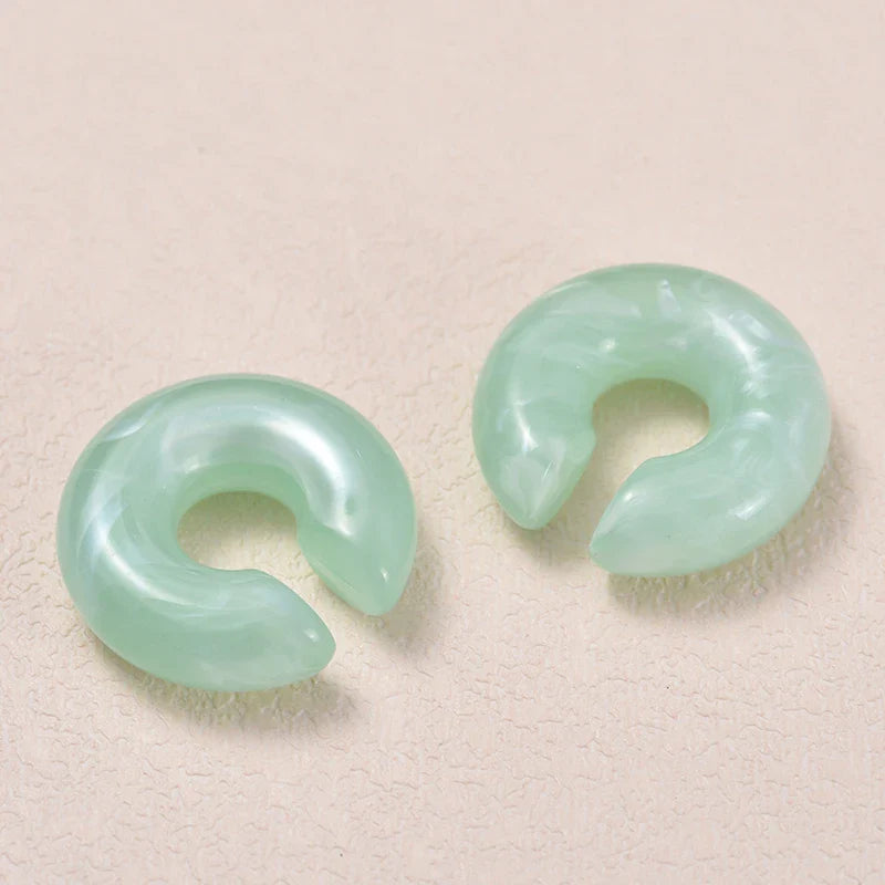 Fake Round Ear Clip Earrings