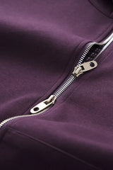 Reversible Inner Plaid Zip-up Hoodie