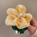Summer Pearl Scrunchies Ponytail Holder