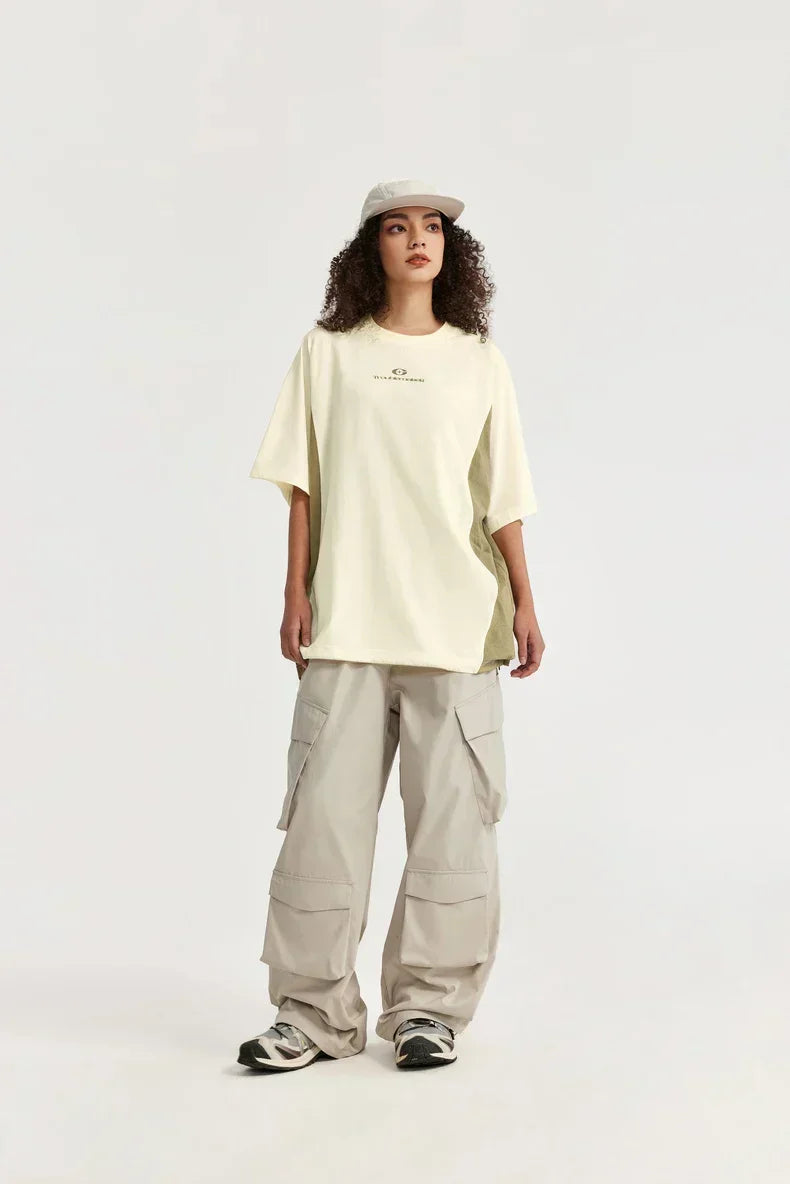 Oversized Patchwork Skater Girl T-Shirt