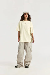 Oversized Patchwork Skater Girl T-Shirt