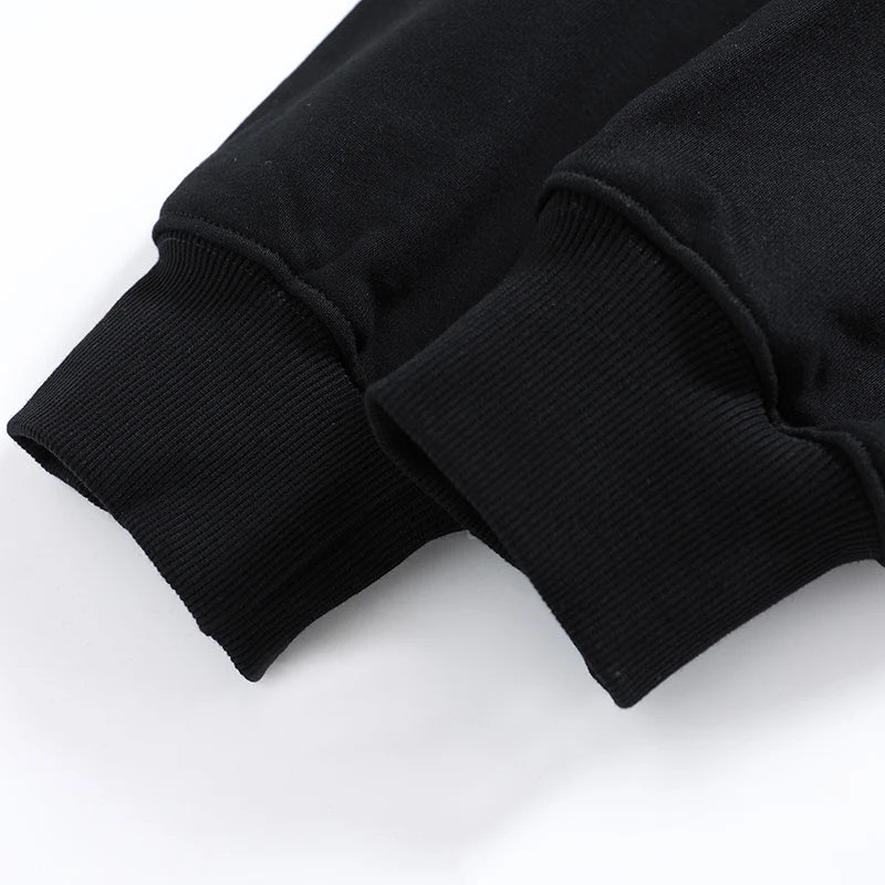 Vintage Eyes Print Black Washed Hoodie