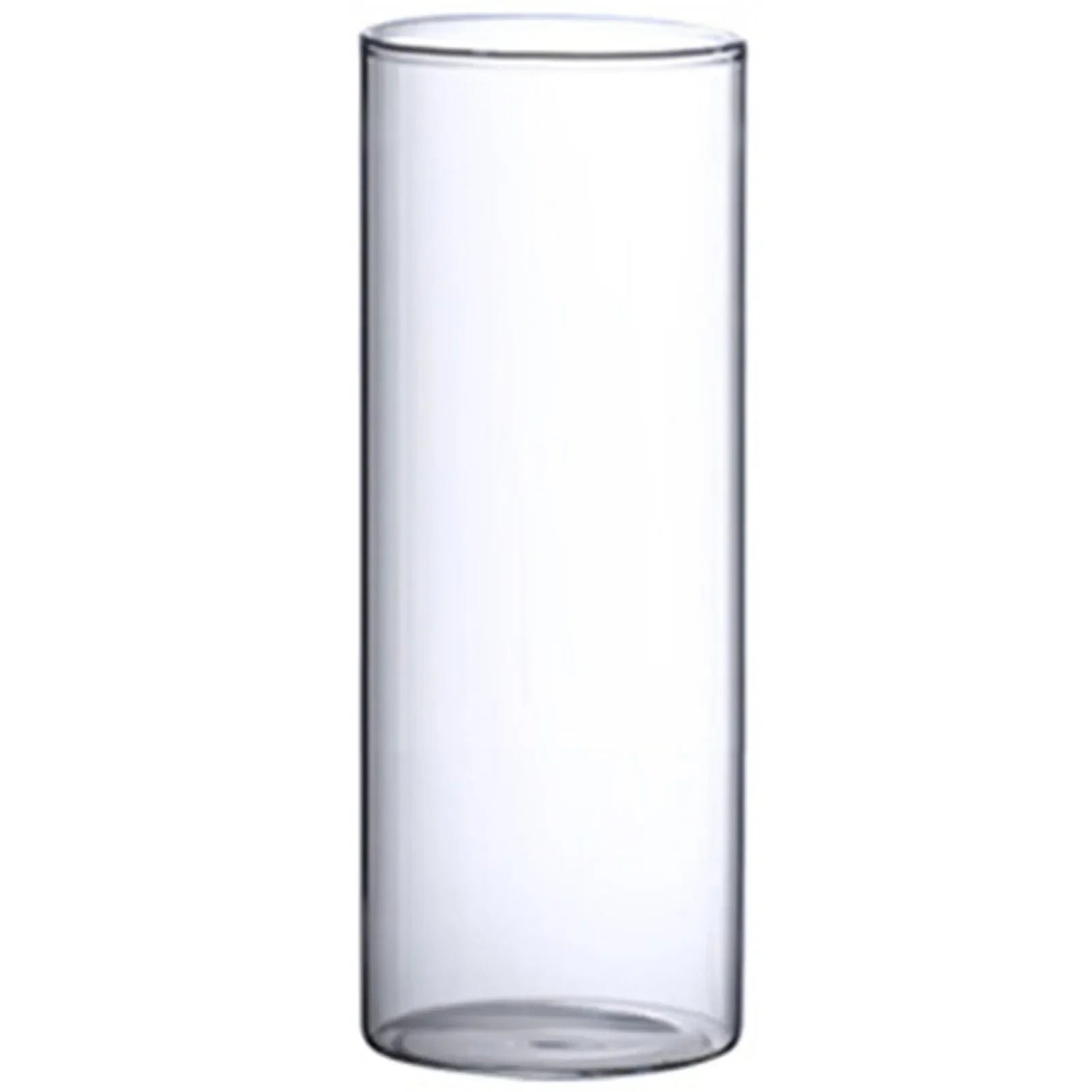 Vintage Minimalist Glass Vase Cylinder Flower