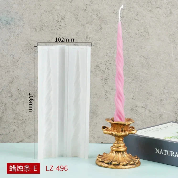 2 pc Spiral Candles