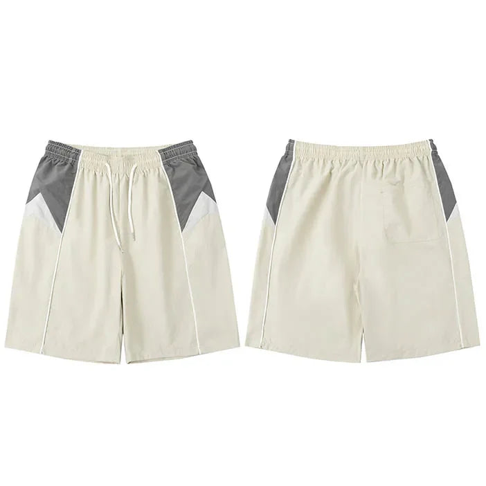 Hip-Hop-Streetwear Baggy Patchwork-Shorts