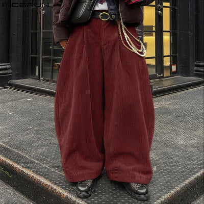 Y2K Wide Leg Corduroy Pants