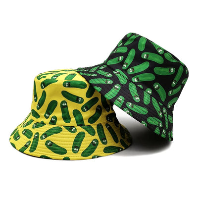 Funny Pickle Rick Bucket Hat