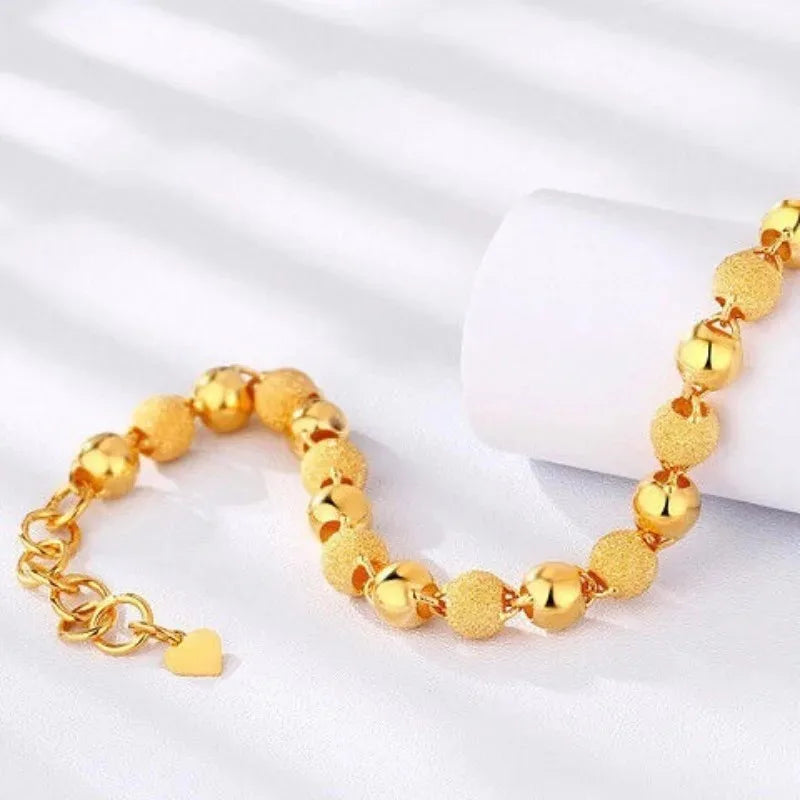 Vintage Gold Beaded Bracelet