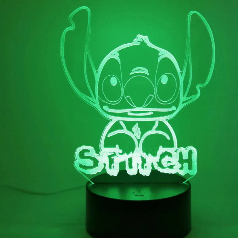Led Cute Touch Lamp Anime Stitch