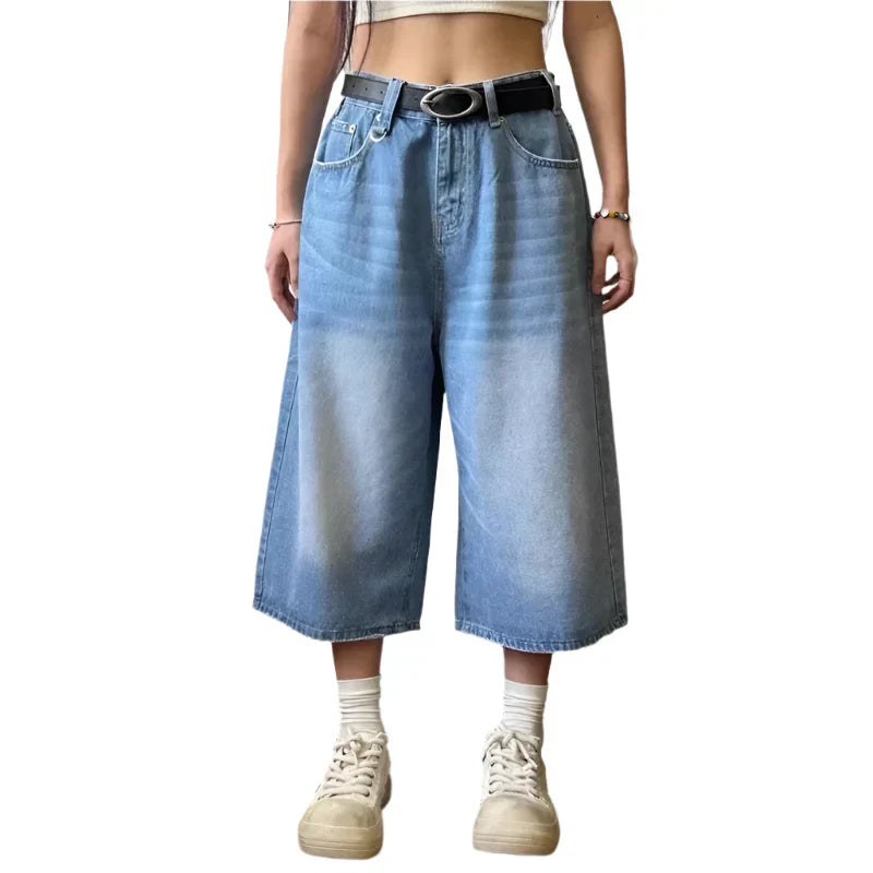 Retro Washed Oversized Jorts