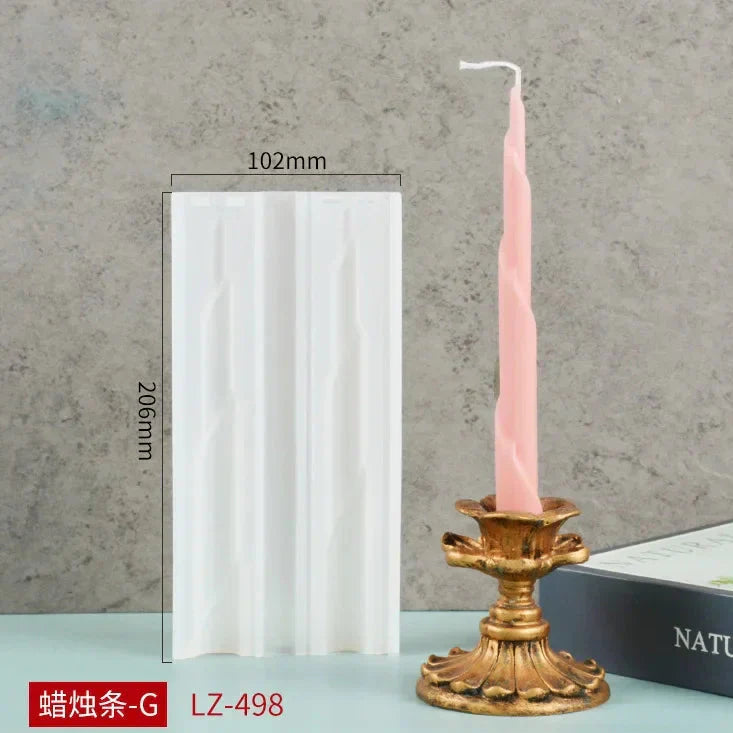 2 pc Spiral Candles