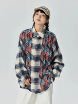 Urban Loose Plaid Long Sleeve Shirt