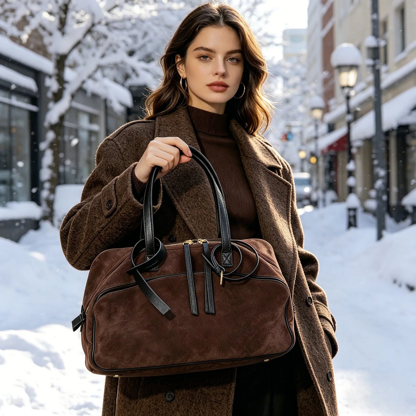 Elegant Everyday Use Leather Tote Handbag