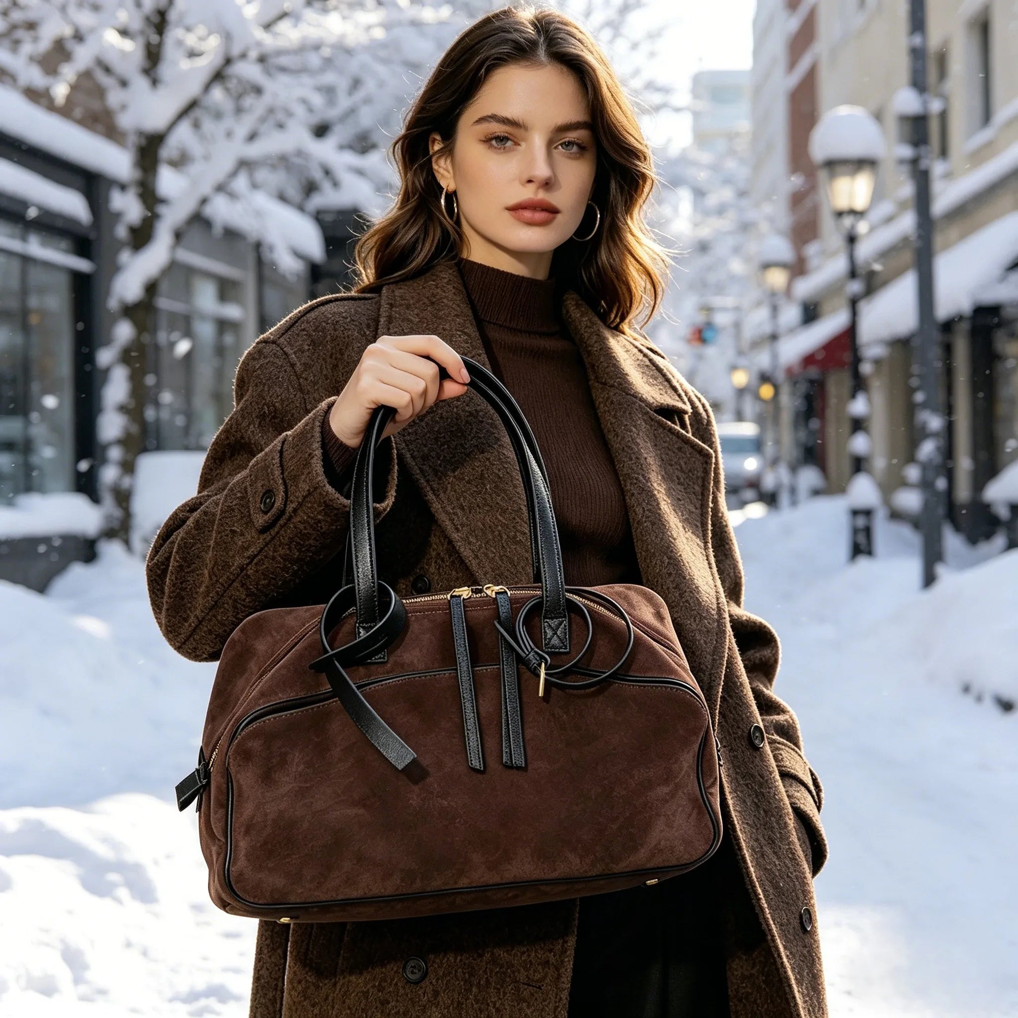 Elegant Everyday Use Leather Tote Handbag