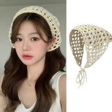 Vintage Gestricktes Hohl-Dreieck-Stirnband