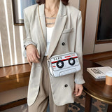 Weird Core Funny Tape Crossbody Bag