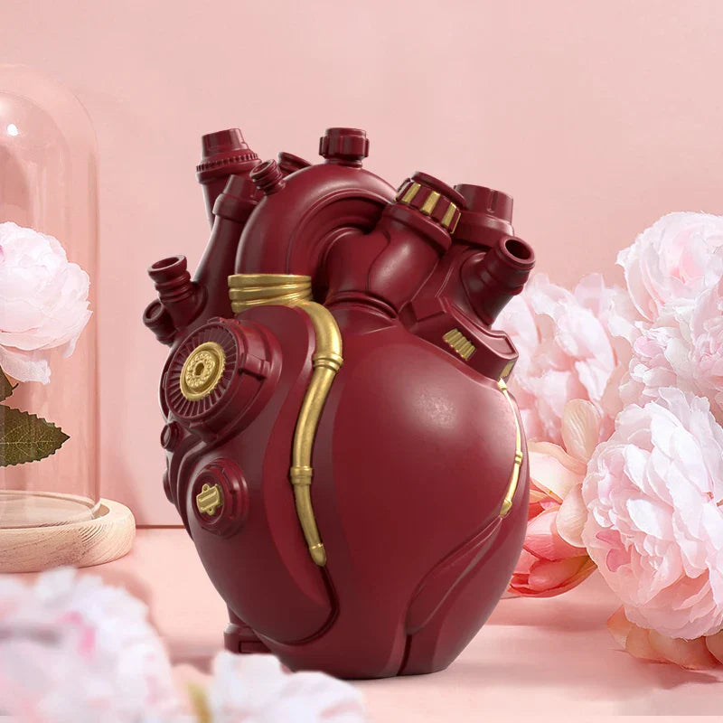 Mechanical Heart Cardiac Vintage Vase