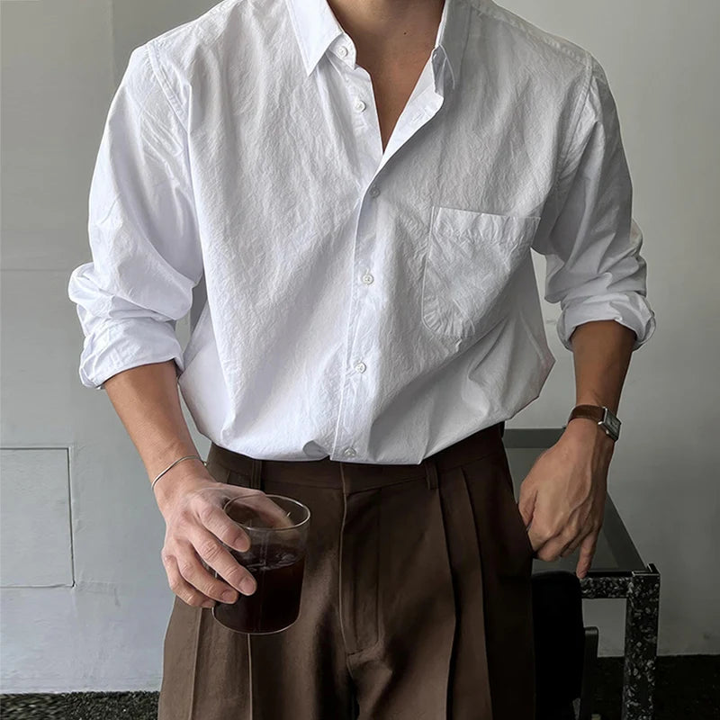 Old Money Men's Linen Long Sleeve Shirt