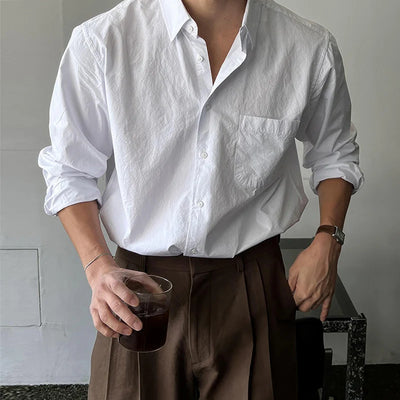 Old Money Men's Linen Long Sleeve Shirt