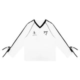 Oversized V-Neck Graphic Sweatshirts
