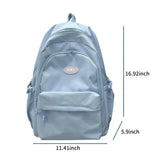 Nylon Multi-pocket School Backpack