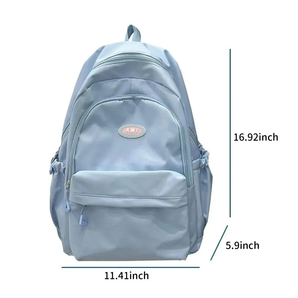 Nylon Multi-pocket School Backpack