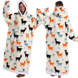 Cartoon Tragbare Homewear Pyjama-Decke