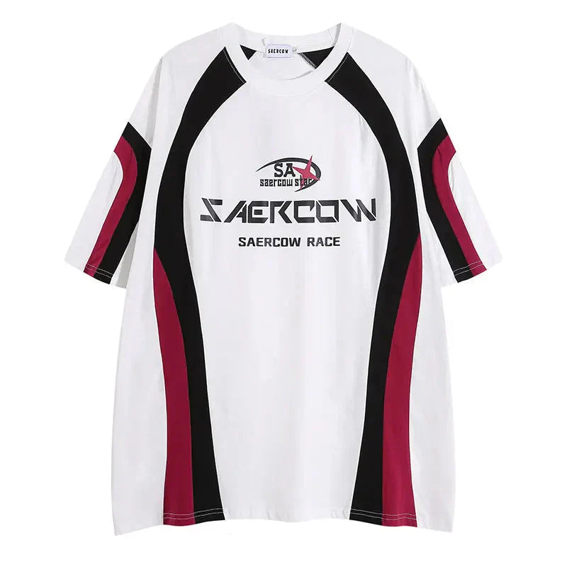 Colorful Street Short-Sleeved Sports T-Shirt