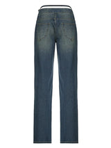 Baddie Cut Out Low Rise Jeans