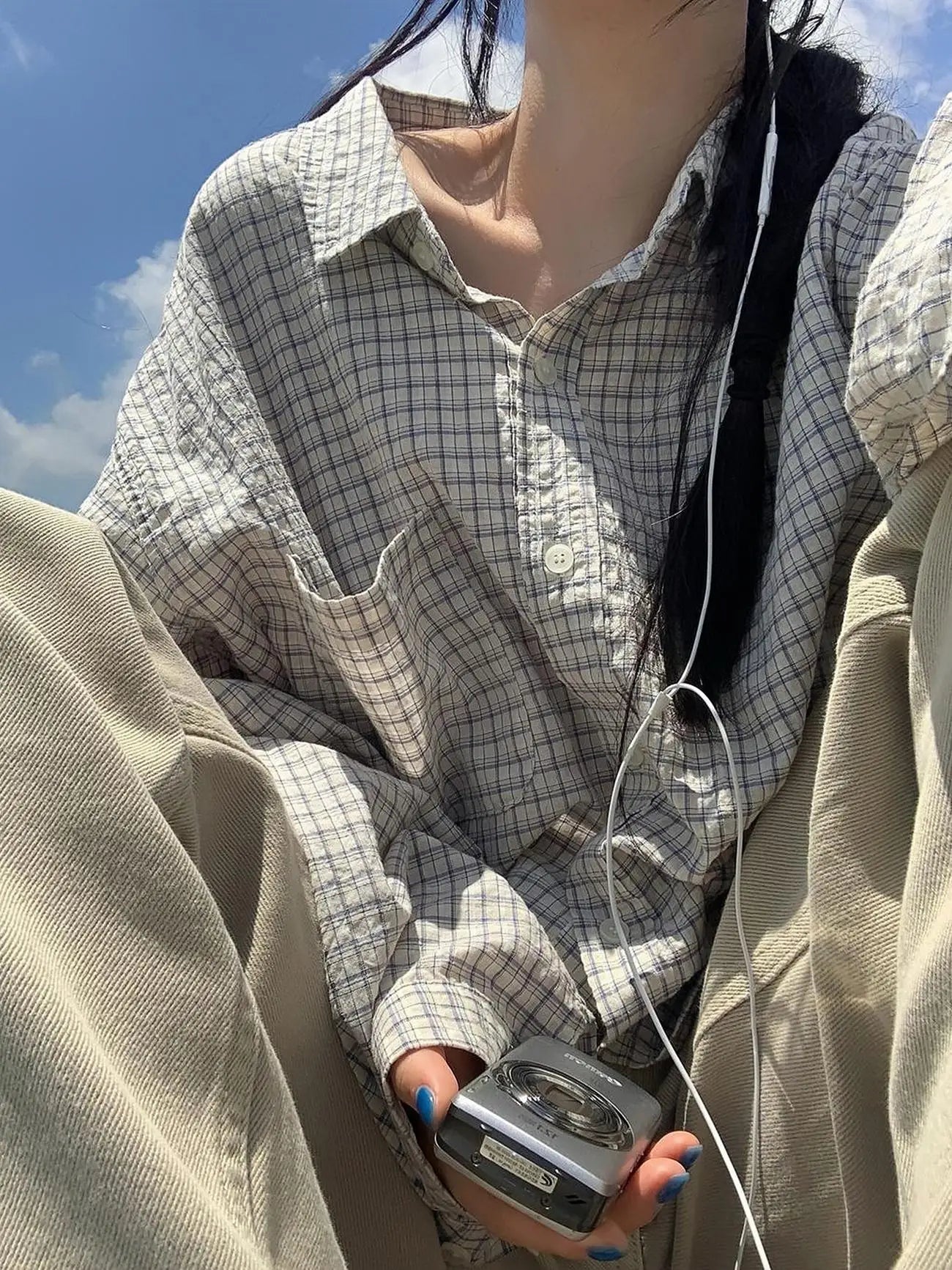 Vintage Sakura Checks Shirt