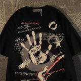 Vintage Hand Print Short Sleeve T-Shirt