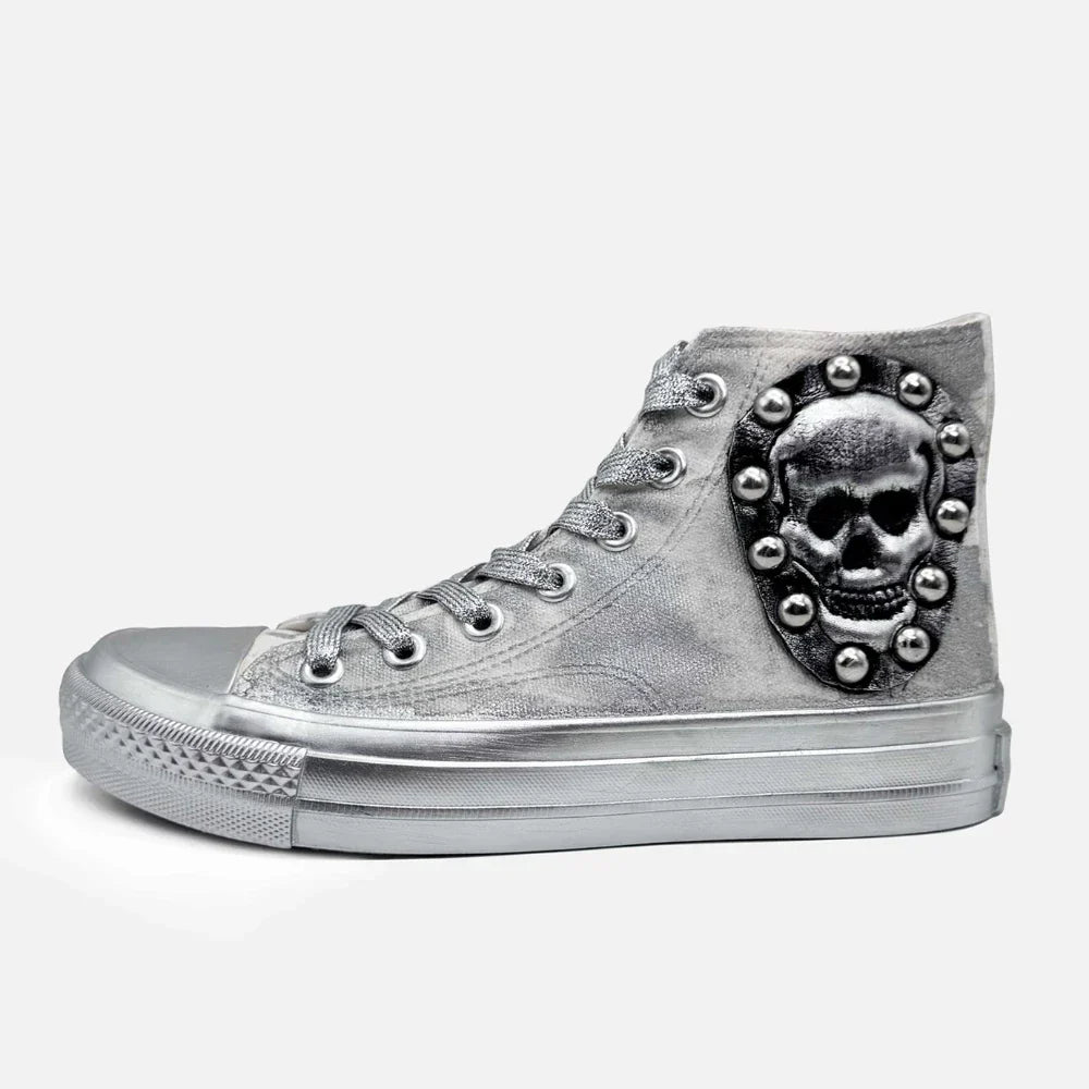 Retro Hand-Painted Graffiti Punk School Sneakers
