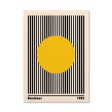 Póster geométrico naranja - Arte pop