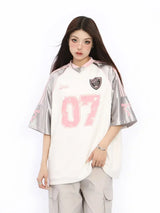 Retro Silver Jersey Number 3 T-Shirt