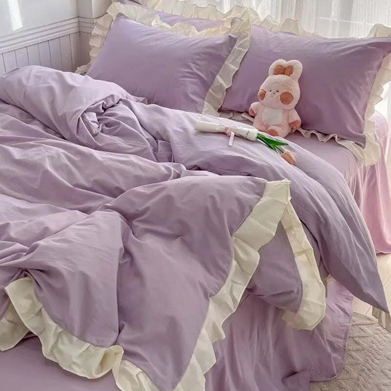 Ruffle Lace Princess Style Bedding Sets