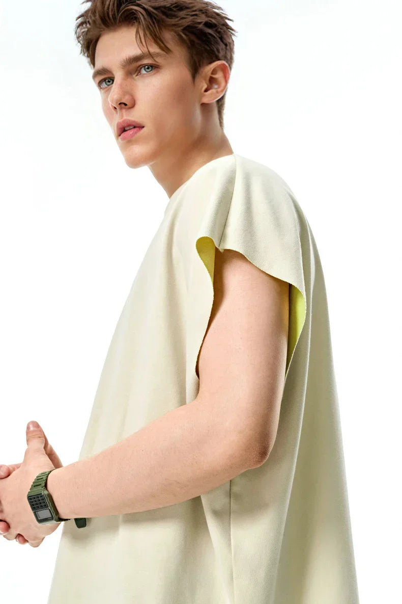 Trendy Dual Tone Tank T-Shirt