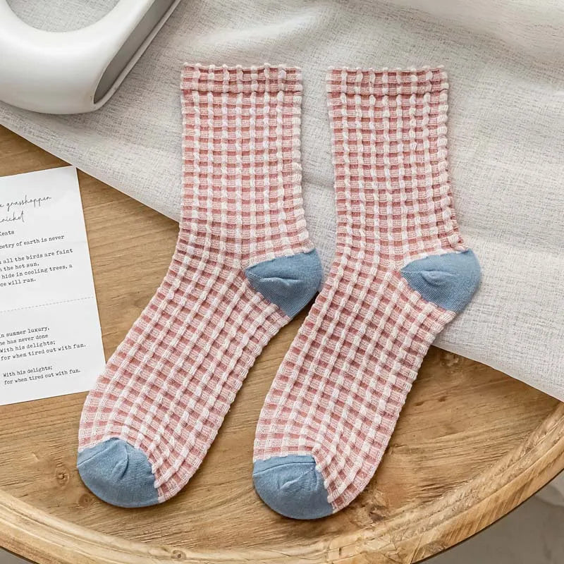 Plaid Retro Thick Socks