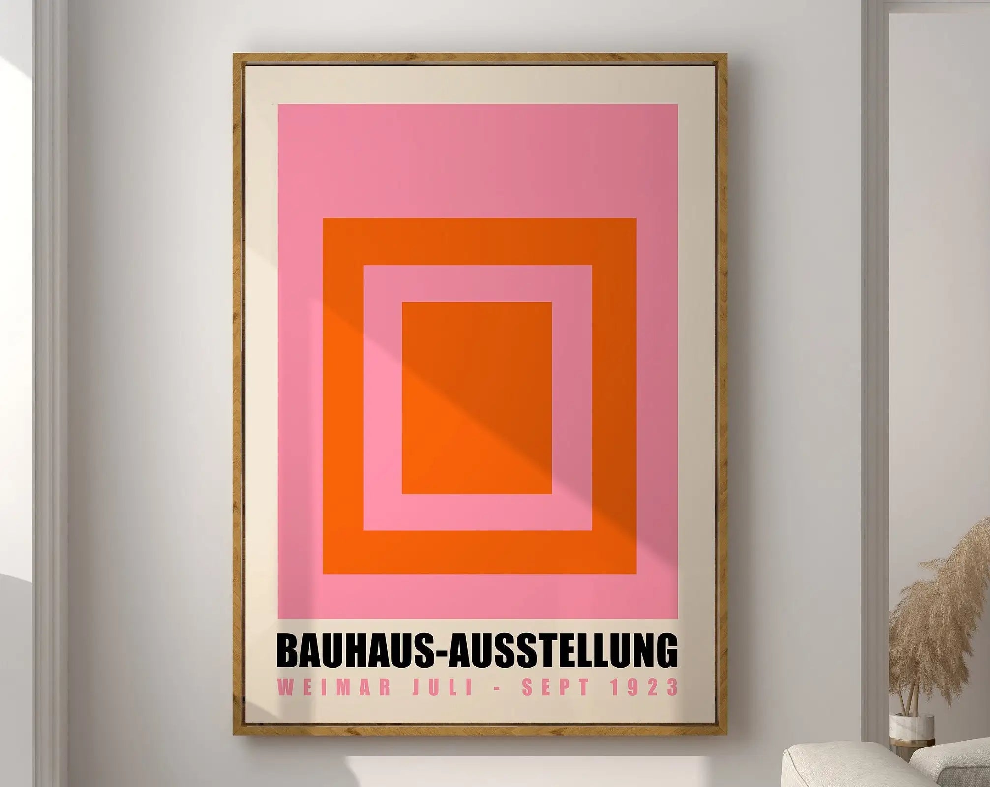 Modernist Geometric Canvas Poster