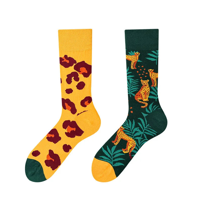 Cartoon Irregular Style Colorful Breathable Unisex Socks