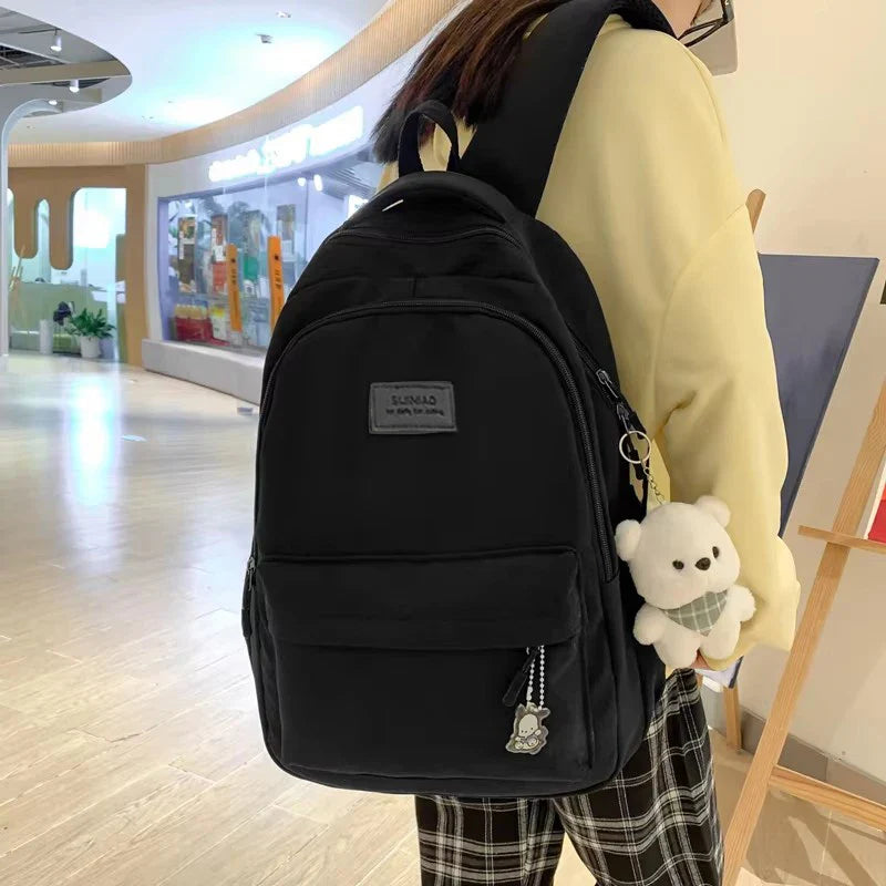 Soft Girl Waterproof College Backpack