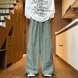 Wide Leg Parachute Cargo Pants