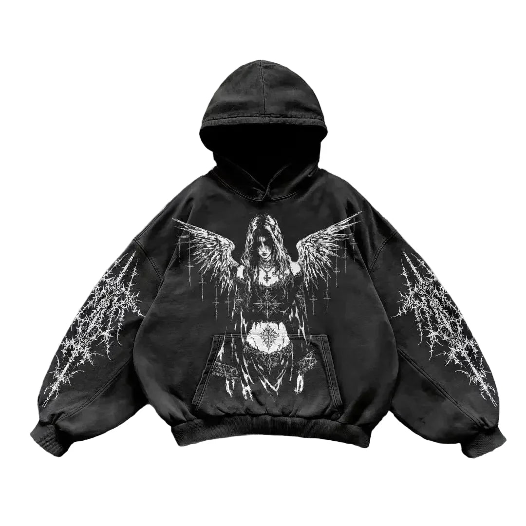 Y2K Flux Tribial Oversized Hoodie