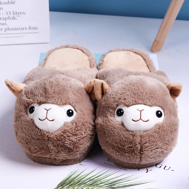 Cute Pink Pig Fuzzy Slippers