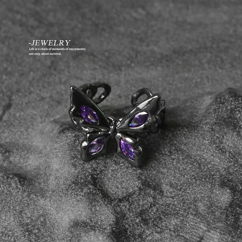 Gothic Butterfly Ring