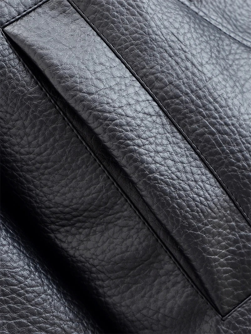 Women's Faux Leather Black Jacket
