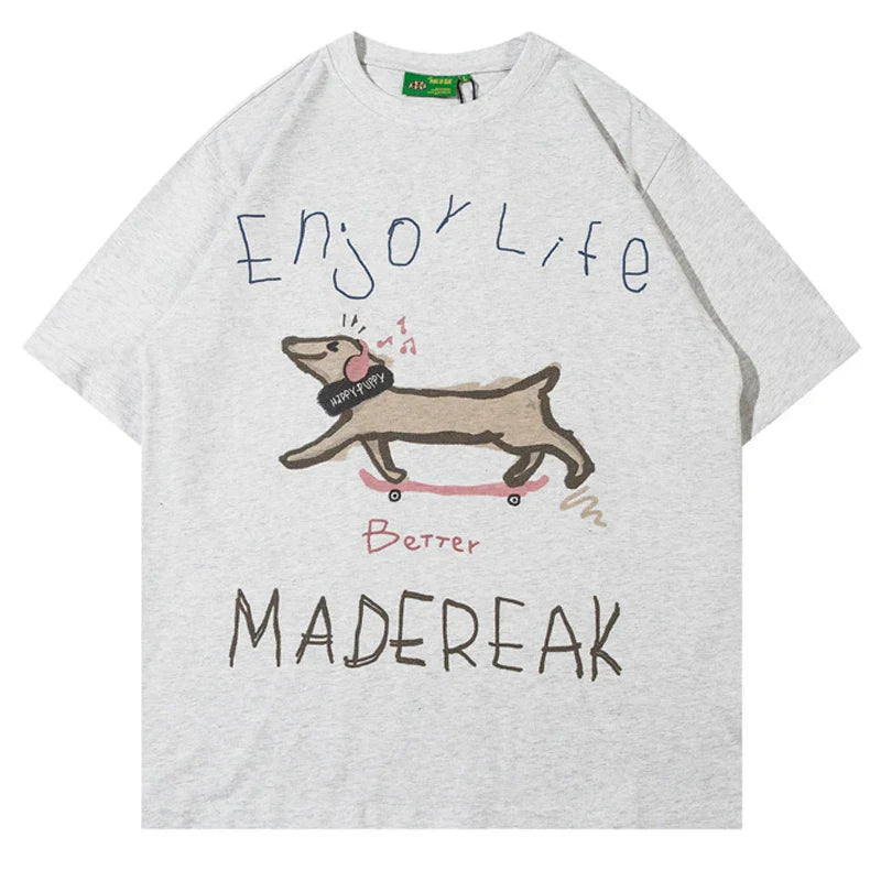 Creative Dog Graffiti T-Shirt