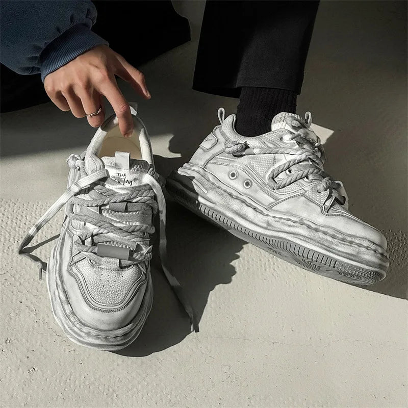 Y2K Dirty Punk Skater Sneakers